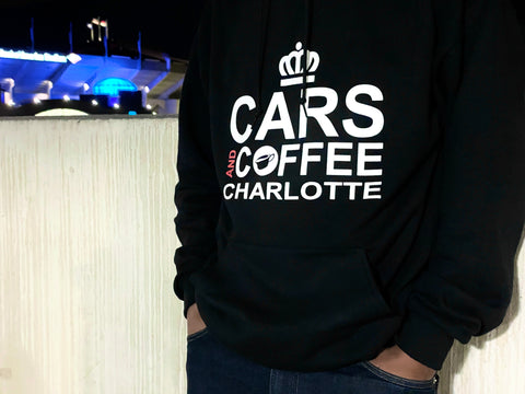 Charlotte Cars and Coffee Black Hoodies